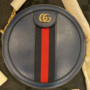 Brand New Gucci Navy Crossbody Bag